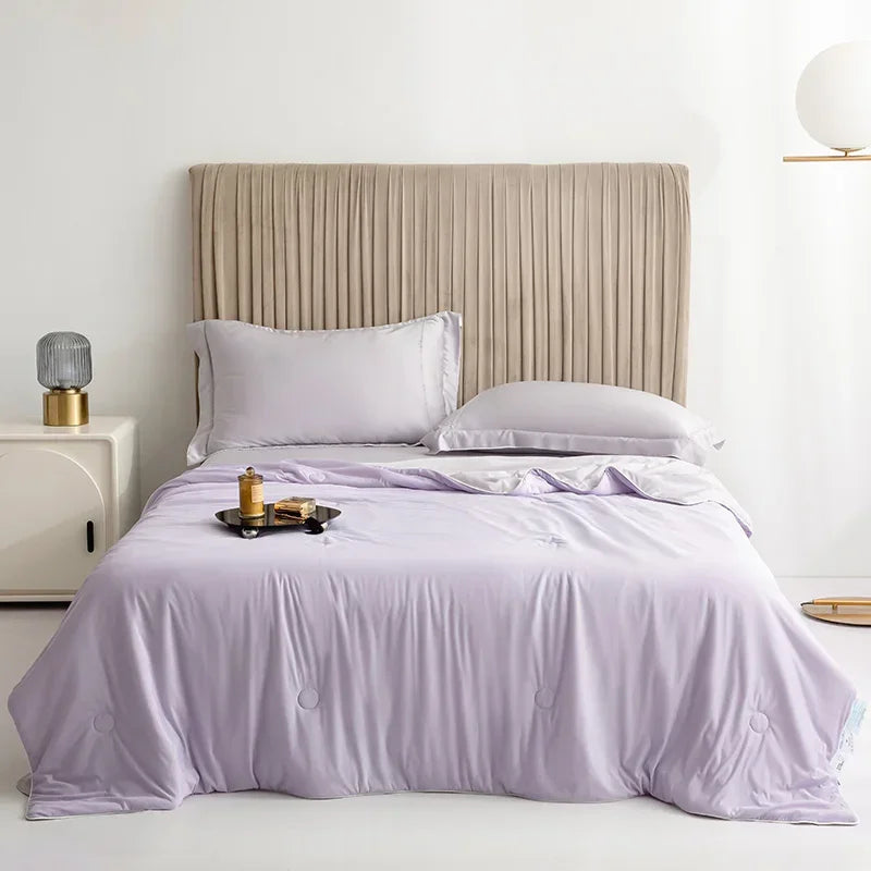 Ultra Soft Summer Cooling Blanket Smooth Breathable Air Conditioning Comforter